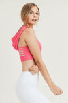 The Warm-Up Hooded Sports Bra