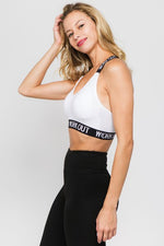 Work Out Crossback Sports Bra ICONOFLASH