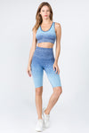 Ombre My Way Active Bra And Shorts Set