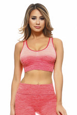 Active Cross Back Ombre Sports Bra