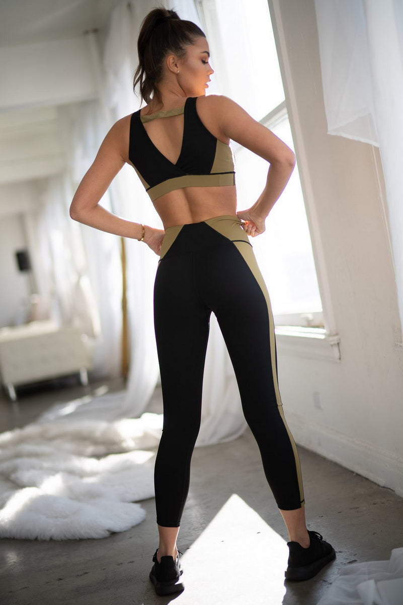 Women's Activewear Set Workout Sets 2 In 1 2 Piece Color Block