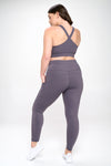 PLUS SIZE SUPER SOFT Sport Bra and Leggings Active Set with Pockets