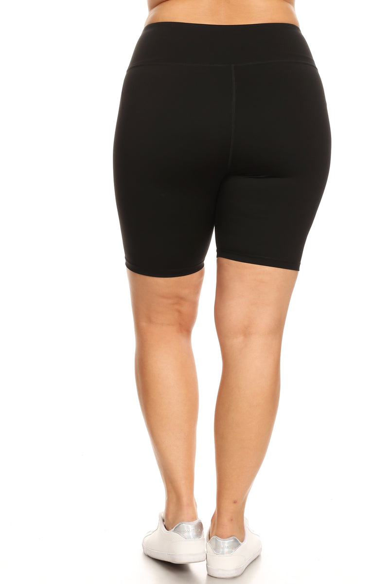 black workout shorts for women plus size