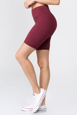 workout shorts with pocket wine red