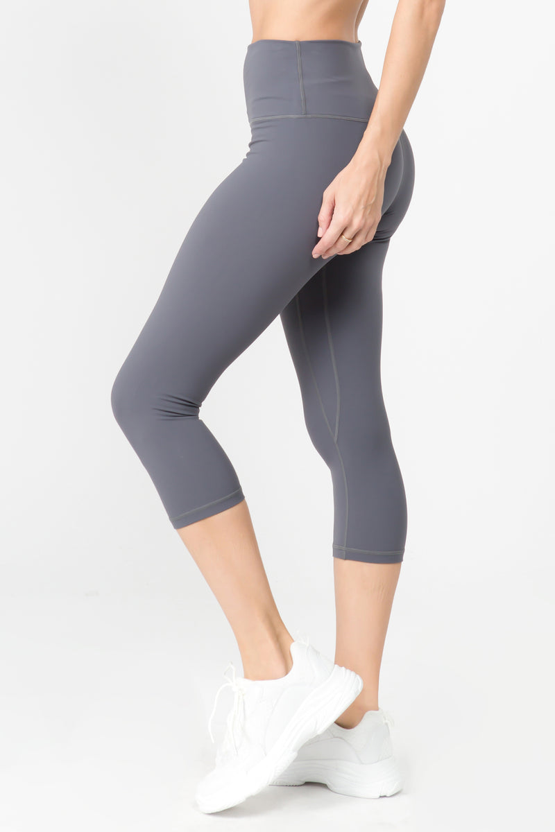grey yoga crop legging