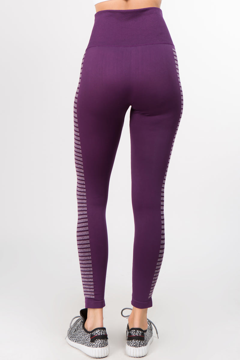 dark purple ultra high waisted compression legging