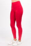 crimson ombre workout tights