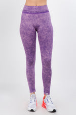 purple tie dye yoga pants