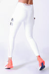 white high waisted workout leggings with pockets