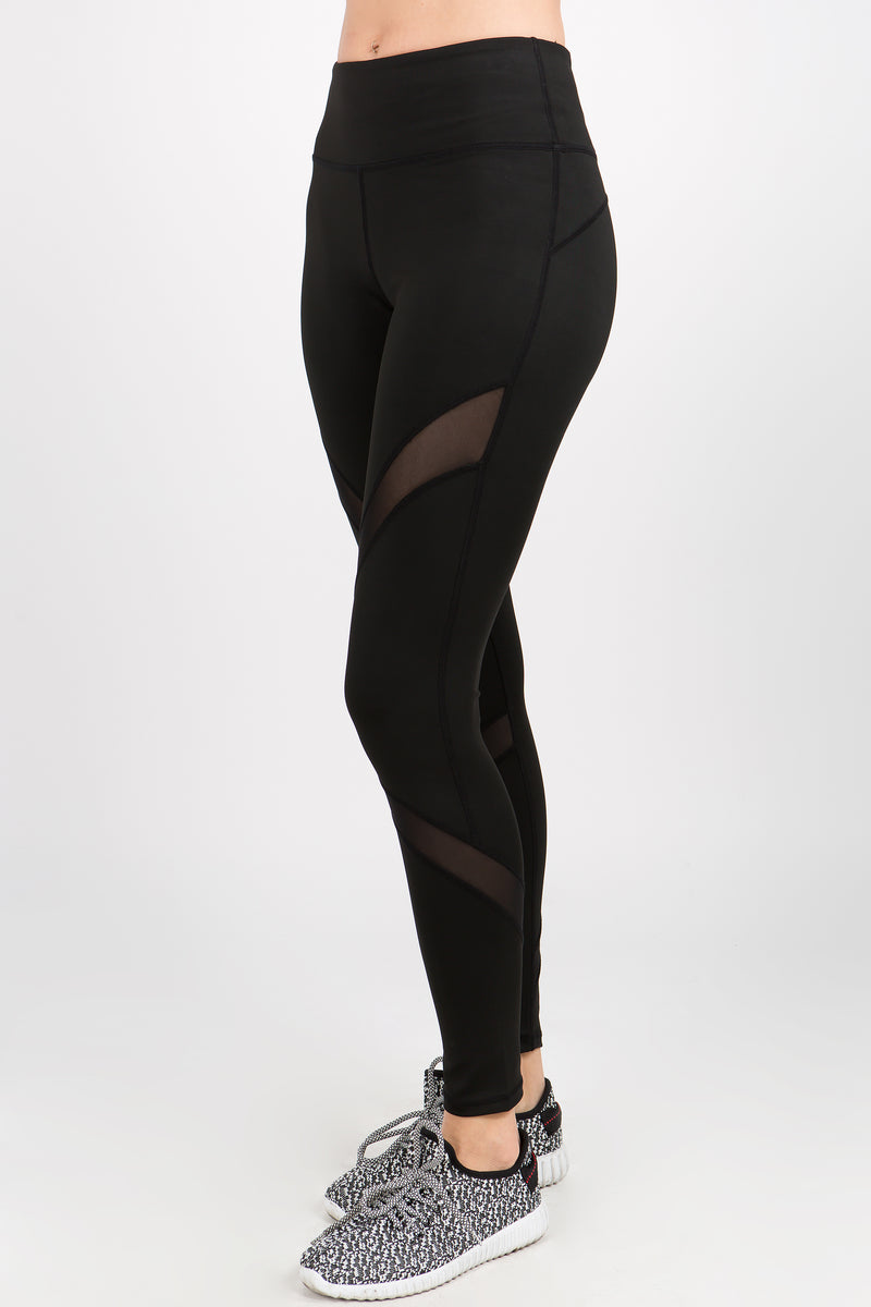 Plus Size Hit or Mesh Active Leggings with Pocket – ICONOFLASH