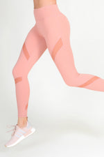 pink high waisted yoga leggings