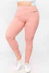 pink workout leggings plus size women's sports tights for yoga