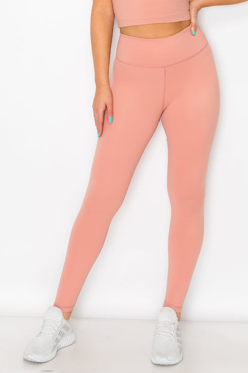 Women's Casual Sport Leggings - Mid Rise Screen Printed Opaque Athletic Leggings