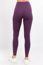 purple yoga pants
