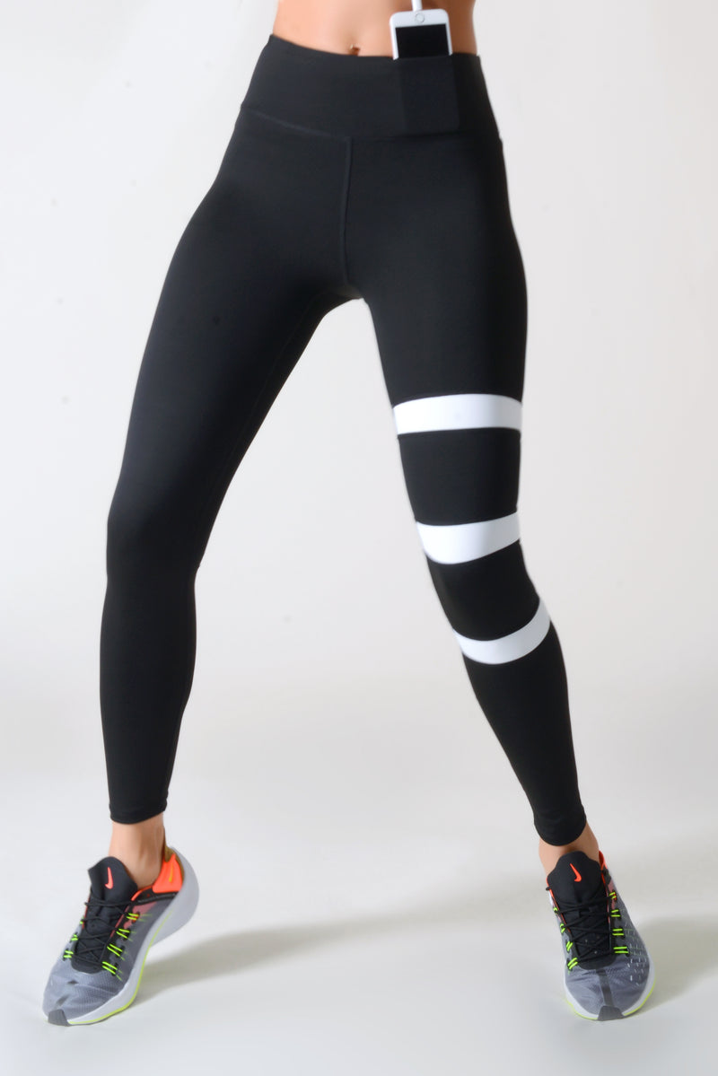 striped workout leggings for women 