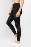 womens workout leggings with mesh 