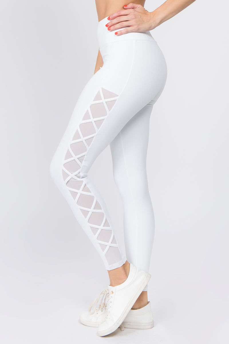 Solid White Non See Through Leggings Plain Simple High Waist Gym Yoga Pants  Booty Shaping Activewear Women Workout Clothing Fitness - Etsy Hong Kong
