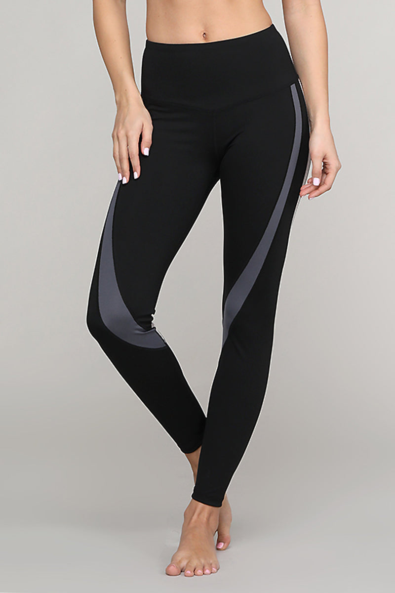 Curves with Confidence Striped Workout Leggings