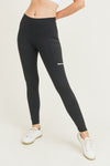 Reflective Stripe Leggings with Pockets