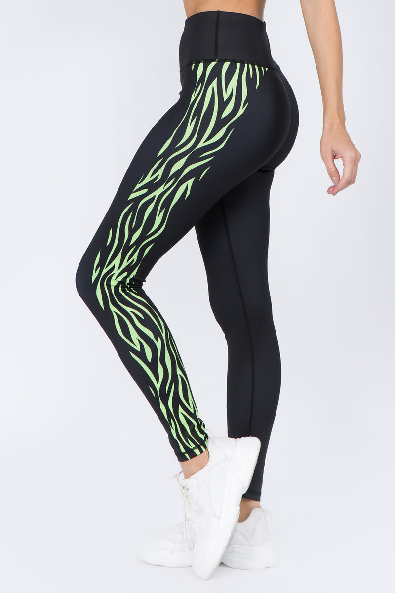 Find Your Wild Zebra Print Workout Leggings