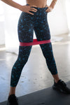 Abstract Honeycomb Pattern Active Leggings