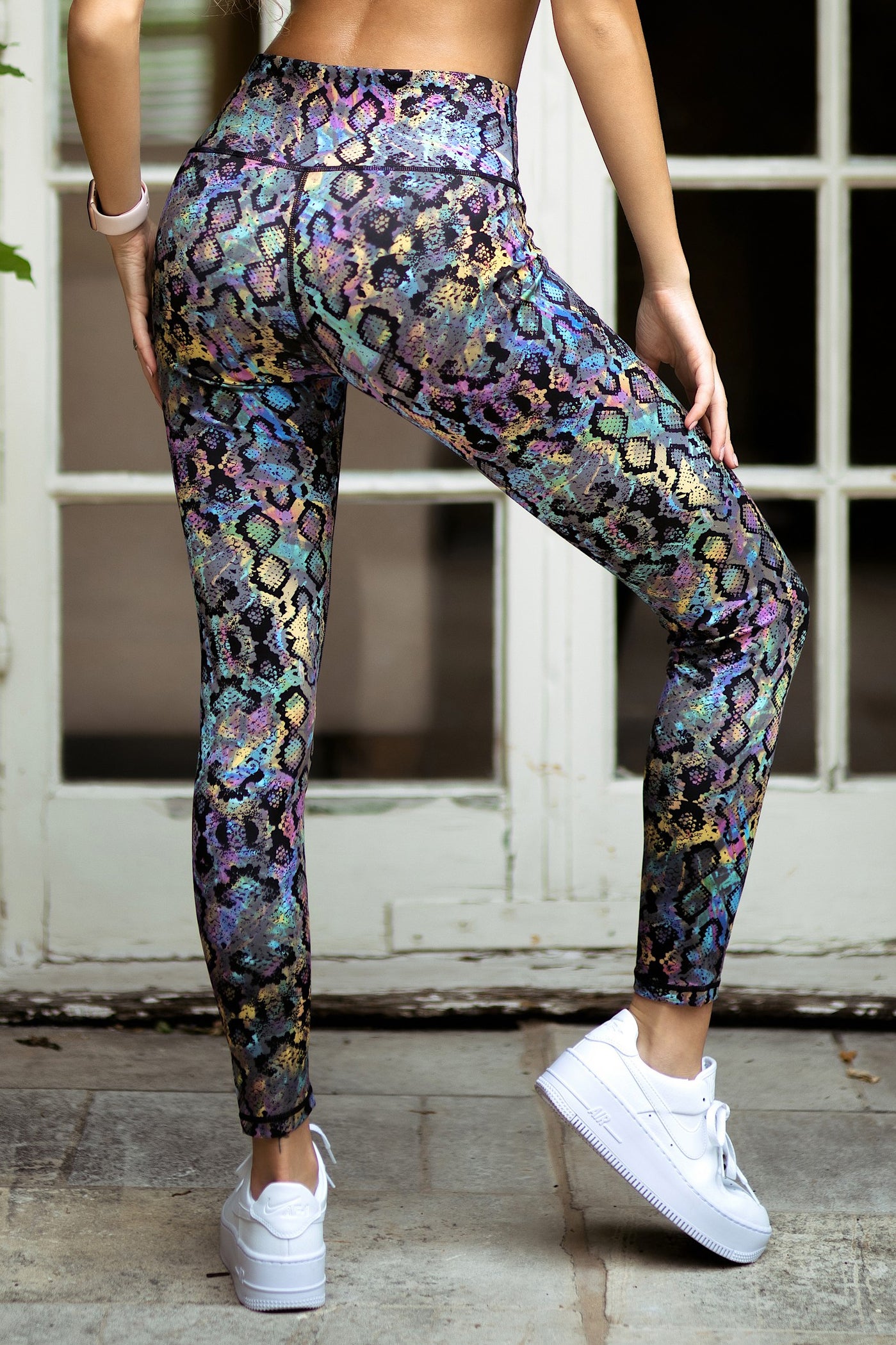Colorful Pants, Graphic Print Leggings