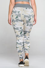 Plus Size High in Command Camouflage Active Leggings