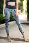 Splashes of Paint Abstract Active Leggings