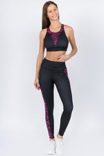 Find Your Wild Zebra Print Workout Set