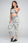 Plus Size High in Command Camouflage Active Set