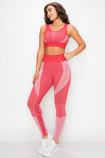Toned and Lined Compression Active Workout Set