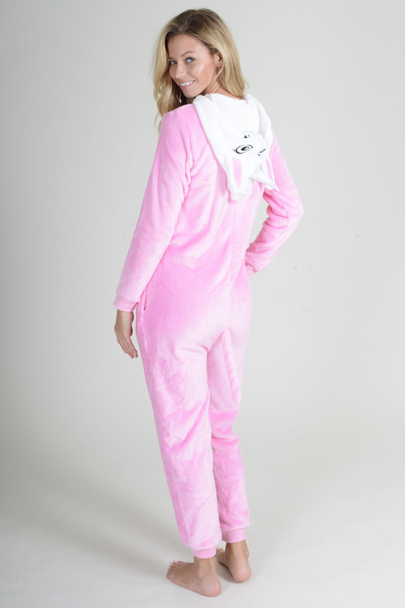 Plush Pink Unicorn Animal Onesie Pajama Costume
