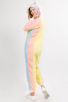 Plush Rainbow Unicorn Animal Onesie Pajama Costume