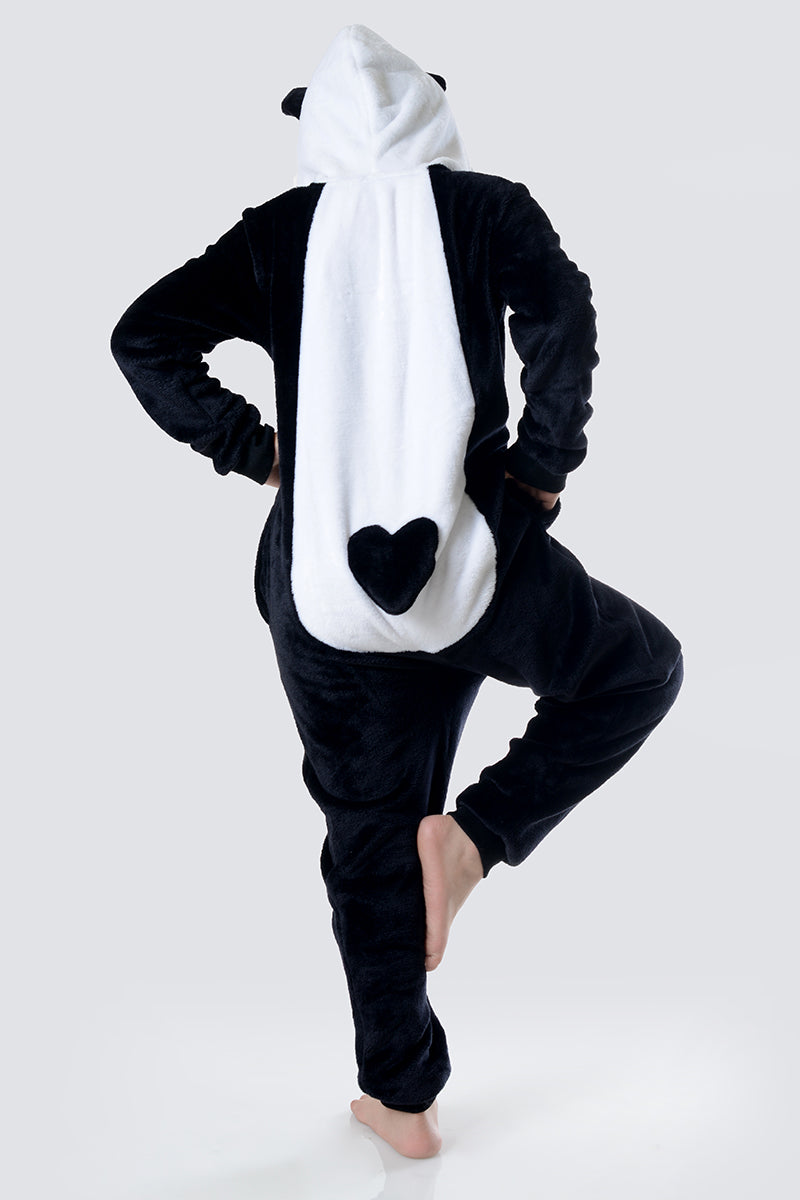Adult Animal Onesie Panda Pajamas- Plush One Piece Costume, Black/White,  Medium : : Clothing, Shoes & Accessories