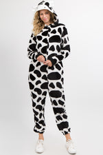Plush Cow Animal Onesie Pajama Costume