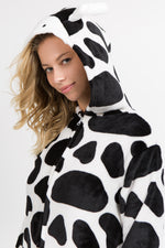 Plush Cow Animal Onesie Pajama Costume