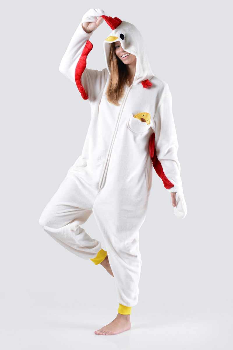 Plush Chicken Animal Onesie Pajama – ICONOFLASH