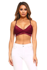 Poised and Pretty Floral Lace Bralette ICONOFLASH