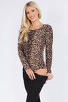 Cheetah Print Long Sleeve Bodysuit