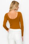 Seamless Body Contour Long Sleeve Bodysuit