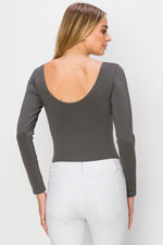 Seamless Body Contour Long Sleeve Bodysuit