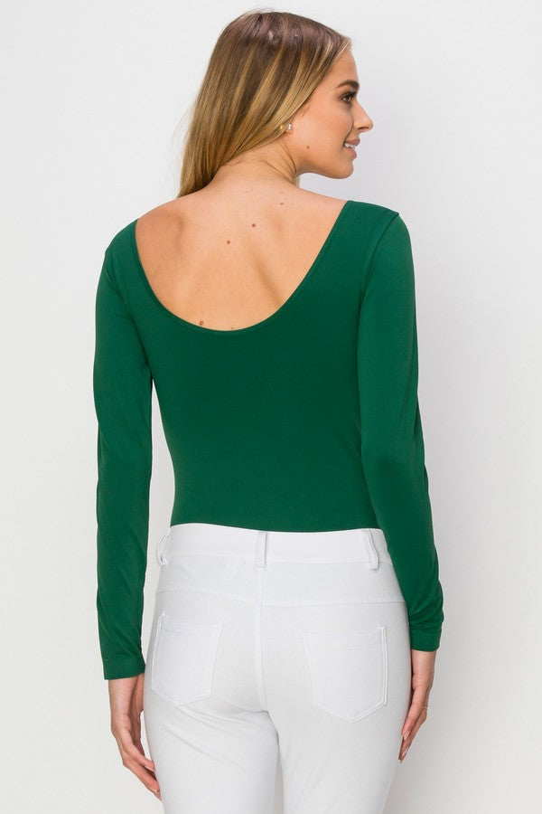 Seamless Body Contour Long Sleeve Bodysuit