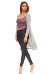 Contemporary Cool Open-Front Knit Cardigan ICONOFLASH