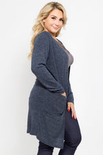 Plus Size Looks So Perfect Two Pocket Cardigan