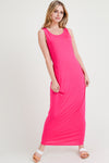 hot pink maxi dresses