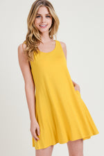 yellow tank dress for summer