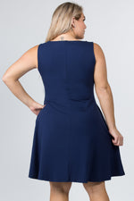Plus Size Graceful Fit & Flare A-line Dress