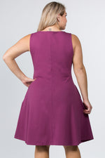 Plus Size Graceful Fit & Flare A-line Dress