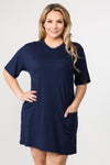 navy blue summer dresses with pockets
