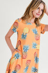 Take Me to Paradise Print Fit and Flare Dress